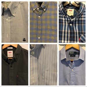 Shirts: Levi’s - Brooks Brothers - Banana Republic